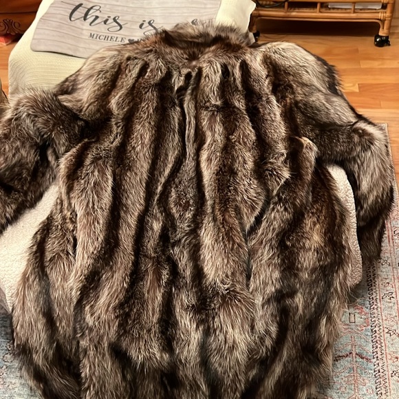 Raccoon fur coat S/M - Picture 12 of 16